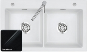 Systemceram KeraDomo MERA TWIN in Nero (glnzend), mit 5 Jahren Garantie