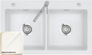 Systemceram KeraDomo MERA TWIN in Magnolie (glnzend), mit 5 Jahren Garantie