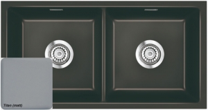 Systemceram KeraDomo MERA TWIN F/o in Titan (matt), mit 5 Jahren Garantie