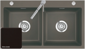 Systemceram KeraDomo MERA TWIN U/g in Siena (matt), geschliffene Oberseite, mit 5 Jahren Garantie