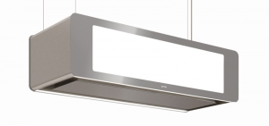 berbel Skyline 2 BDL 95 SK Deckenlifthaube silbermetallic, LED Kochfeld- und Effektbeleuchtung, mit 5 Jahren Garantie