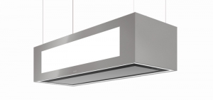 berbel Skyline Edge Light BDL 115 SKE-L Deckenlifthaube silbermetallic, LED- und Effektbeleuchtung, mit 5 Jahren Garantie