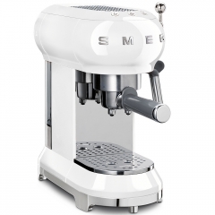 SMEG ECF01WHEU, Espressomaschine, Siebtrger, Farbe Wei