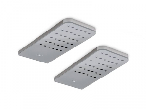 LUMICA Flip LED Set 2, mit Schalter und Dimmer, edelstahlfarbig, 7061091