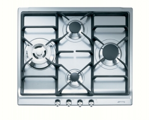 SMEG SDR60XG3 Gaskochfeld, Edelstahl, 60 cm