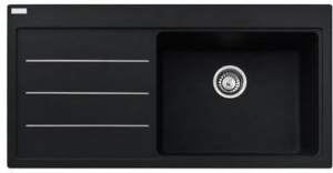 Franke Mythos Fusion MTF 611-100 Fragranit DuraKleen Onyx, Becken rechts