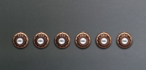 Smeg 6MP700RA Set aus 6 Knebel, Kupfer