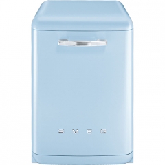 SMEG LVFABPB Stand-Geschirrspler Retrostyle, freistehend, 60 cm, Pastellblau, Effizienzklassen A+++ A, mit 5 Jahren Garantie!