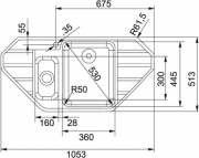 Franke Epos EOX 252-E, SlimTop, Flachrand inkl. Abtropfbecken, 127.0380.368