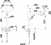 Blancovonda Control, Hochdruck chrom, 518436