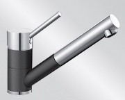 BLANCOANTAS-S Keramik-Look, 2-farbig, Farbe keramikschwarz/chrom, 516075