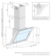 Silverline Lyra Deluxe 90 cm LYW 985.1 W Edelstahl-Weiglas. Mit 5 Jahren Garantie!