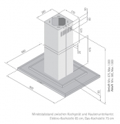 Silverline Trio Isola 90 cm TRI 985.3 E Edelstahl. Mit 5 Jahren Garantie!
