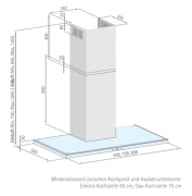 Silverline Slim Deluxe 90 cm SLW 985.3 S Edelstahl Schwarzglas. Mit 5 Jahren Garantie!