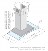 Silverline Infinity 90 cm INW 953.2 E Edelstahl Klarglas