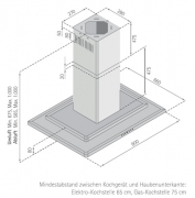Silverline Omega Isola 90 cm OMBI 985.3 E Edelstahl. Mit 5 Jahren Garantie!