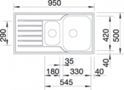 Blancolantos Einbausple 6 S, 514014