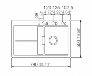 Schock Horizont D-100 U Unterbau, INKL. GLASSCHNEIDBRETT, Polaris