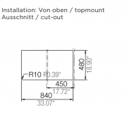 Schock Signus D-100 A Einbau/Auflage, Magnolia