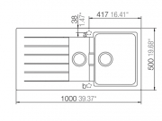 Schock Signus D-150 A Einbau/Auflage, Magnolia