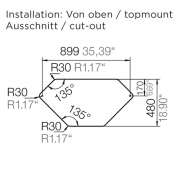 Schock Signus C-150 A Einbau/Auflage, INKL. RESTESCHALE, Polaris