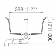 Schock Lotus D-100 A Einbau/Auflage, Bronze