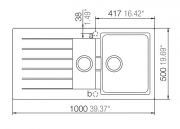Schock Primus D-150 A Einbau/Auflage, INKL. RESTESCHALE, Croma