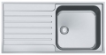 Franke Argos AGX 211-100 G SlimTop, Flachrand, Edelstahl Glatt, 127.0380.396