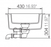 Schock Primus D-150 U Unterbau, INKL. RESTESCHALE, Croma