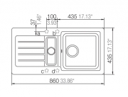 Schock Typos D-150 S U Unterbau, Onyx