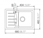 Schock Genius D-100 S A Einbau/Auflage, Croma