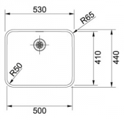 Franke Epos EOX 110-50 Edelstahl glatt (Stopfenventil) 122.0197.991