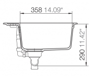 Schock Nemo N-100 A Einbau/Auflage, Nero