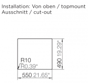 Schock Nemo N-100 A Einbau/Auflage, Onyx