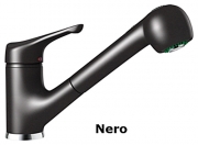 Schock Neos Schlauchbrause, Hochdruck, Cristalite, Nero