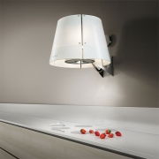 Elica Grace WH/F 51 Inselhaube Edelstahl, Glas weiss, 65414586A