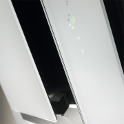 Elica Ico BL/F/80 Wandhaube Edelstahl, Glas schwarz, PRF0010404A