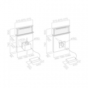 Elica Adagio BL/F/90 Arbeitsplattenhaube, Glas schwarz, mit Motor, PRF0006191A. Mit 5 Jahren Garantie!