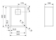Reginox Texas 30x40, Edelstahlsple, R28018