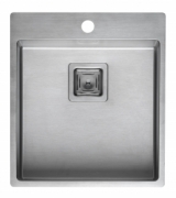 Reginox Texas 40x40 Hahnlochbank, als Auflagesple und flchenbndige Sple einbaubar