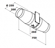 Gutmann Rohrgeblse, 250 mm, IG 20, Mit 5 Jahren Garantie!
