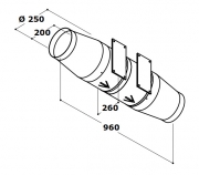 Gutmann Rohrgeblse, 180 mm, IG 20-2, Mit 5 Jahren Garantie!