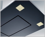 Gutmann Sombra 68 I C Umluft Inselhaube, Edelstahl und schwarzes Glas 140 cm, mit Motor, 68I1400C. Mit 5 Jahren Garantie!