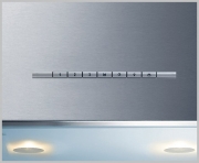 Gutmann Hermano 12 I A Extern Inselhaube, Edelstahl und Glas, mit LED-Beleuchtung, 120 cm, ohne Motor, 12I1200A. Mit 5 Jahren Garantie!