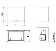Gutmann Hermano 12 I C Umluft Inselhaube, Edelstahl und Glas, 100 cm, mit Motor, 12I1000C. Mit 5 Jahren Garantie!