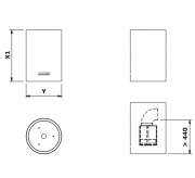 Gutmann Redonda 86 I A Extern Inselhaube, Edelstahl, mit LED-Beleuchtung, 47 cm, ohne Motor, 86I470A. Mit 5 Jahren Garantie!