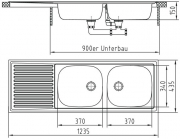 Rieber Standard S7, Einbausple reversibel, 1012054