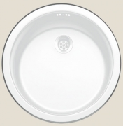 Rieber Standard S8, Einbausple, wei (emailliert) 1012109