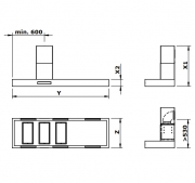 Gutmann Stratos-Dezentral 693 W B Intern Wandhaube, Edelstahl, 180 cm, mit Motor, 693W1800B. Mit 5 Jahren Garantie!