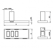 Gutmann Stratos-Dezentral 693 I C Umluft Inselhaube, Edelstahl, 200 cm, mit Motor, 693I2000C. Mit 5 Jahren Garantie!